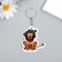 EVA keychain "Leo in a cap Ushainka Co-star" 5x6 cm