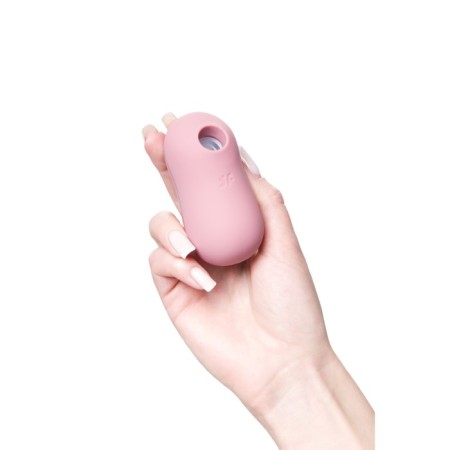 Vacuum-wave contactless stimulator of the Satiffyer Cotton Candy clitoris, silicone, pink color-18