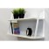 Nast-2 wall regiment, 688x223x400, white/white glossy