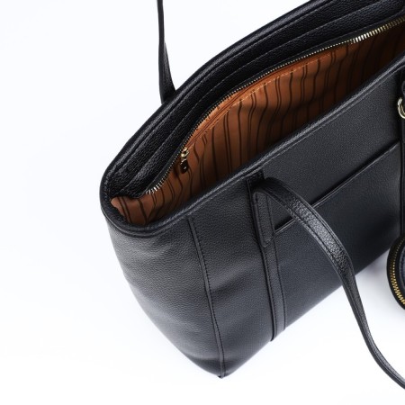 Bag Female Tout with zipper, black color-5