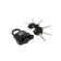 The castle of the hinged "Allur" VS1Ch-374P, D = 6.5 mm, moisture-proof, 6 keys