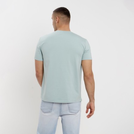 Men's T-shirt Minaku Regular Fit: Aqua Color, Rr. 44-1