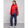 Ski costume is women's winter, size 52, red color