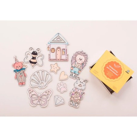 Stencils for drawing "puzzle" 11 items