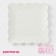 Plate porcelain square share "Susan", 26.5 × 26.5 cm, white color