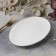 Oval porcelain oval porcelain olivia, 25.5 × 17 cm, white color