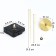 Watch mechanism with the arrows "Solomon-17", smooth move, rod 10 mm, arrows 235/315 mm