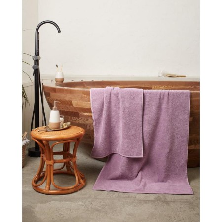 Terry towel "Ethel" Organic Lavender 100x150 cm, 100% cotton, 420g/m2-6