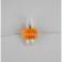 Garland “thread” 2 m dews with nozzles “clothespins”, IP20, silver thread, 20 LED, glow warm white, AAX2