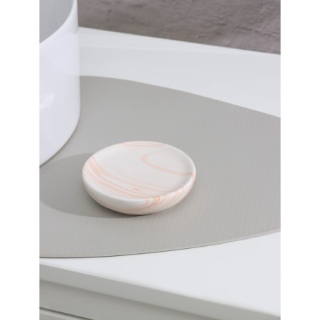 Soapwood ceramic share "rosalin", white-beige color-1