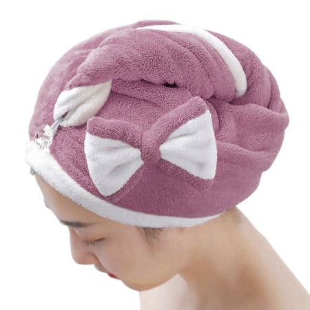 Set of towels "Glamor", size 25x65 cm, 37x75 cm, lingonberry color-3