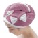 Set of towels "Glamor", size 25x65 cm, 37x75 cm, lingonberry color