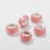 Busina "matte style" for phosphorus agate 1.4 × 0.9 cm, light pink color in silver