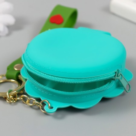 A keychain wallet with a carbine, strap silicone "Shell with asterisk" 3.5x10.3x10.5 cm-3