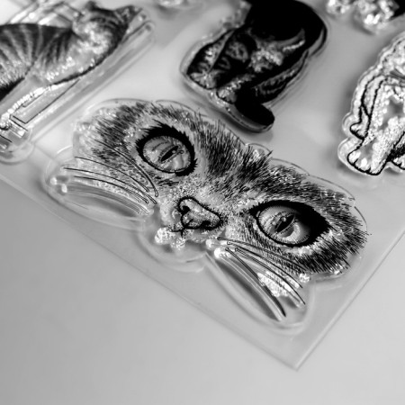 Stamp for creativity Silicon "kittens" 18x14 cm-1