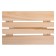 The bench is low from the platband, 40 × 25 × 21cm, from linden, "Dobroparov"