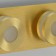 Punctum lamp 2x5W LED IP44 gold 10x24x6.5cm