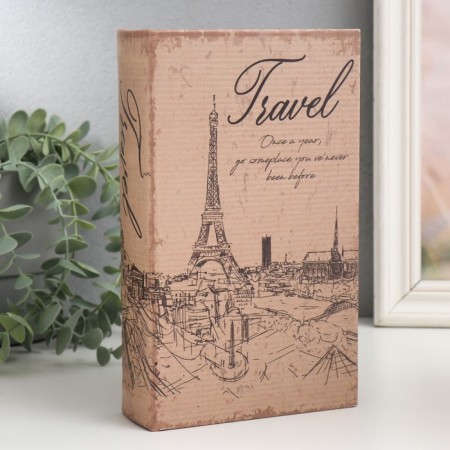 Safe Brush Tree to the leatherette "Eiffel Tower. Vintage" 21x13x5 cm