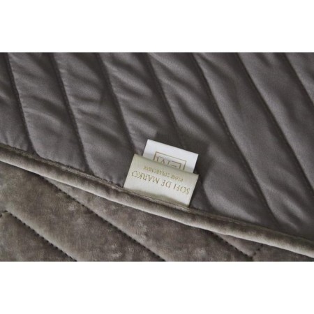 A set with a blanket "Fernand", size 240x260 cm, 50x70 cm - 2 pcs, beige color-3