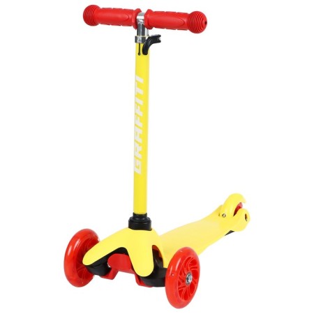Graffiti scooter, Light wheels PU 110/75 mm, ABEC 7-1