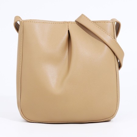Cross-Bodi Bag on a zipper, beige color-1