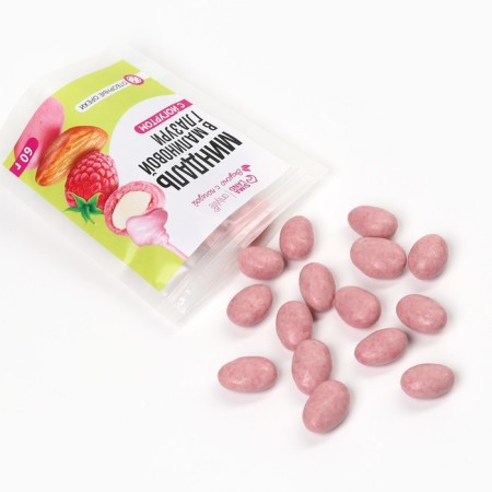 Almonds in raspberry chocolate with yogurt, 60 g.-3
