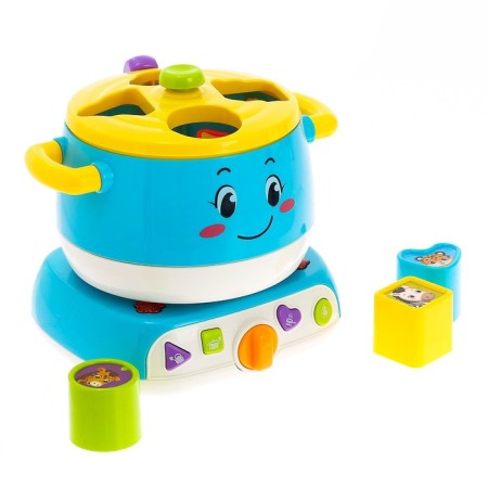 Developing toy "musical sorter", light, sound, mix-1