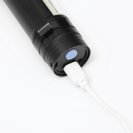 Manual battery, 7 watts, 200 lm, t6, zoom, 1200 mAh, 3 modes, 12 x 3.5 cm-6