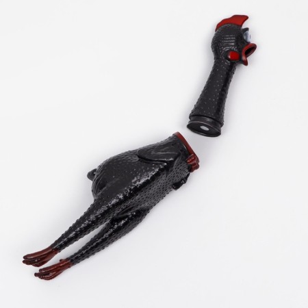 Brying toy "thoughtful chicken XL" for dogs, 41 cm, black-3