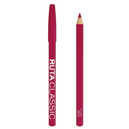 Lip pencil Ruta Classic, tone 202 pink red