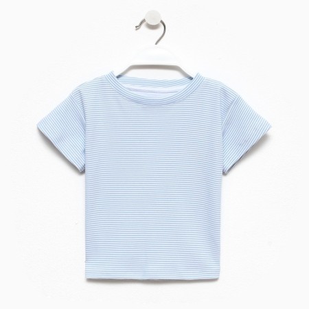 Baby Basic Line Strip T-shirt, p. 32 (110-116 cm), blue/white-5