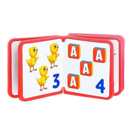 Soft book- EVA Cube “Account from 1 to 10”, 6 x 6 cm, 12 p.-1