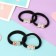 Hair gum "Color Fairy Tale" (set 4 pcs) Bow, 4.5 cm