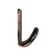 Hook furniture tundra TKD024, two -rod, copper