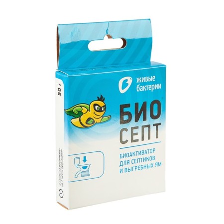 Bioactivator for septic tanks and cesspools "BIOSEPT", 50 g, 2 doses-3