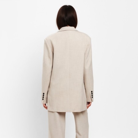 Women's jacket with side cuts MIST Size 52-54, beige color-2