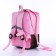 Baby backpack on lightning, reflective elements, pink color