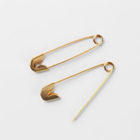 English pins, 22 mm, 2000 pcs, gold color-1