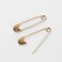 English pins, 22 mm, 2000 pcs, gold color