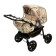 Pilot stroller "pilot", plastic wheels, shades of beige, MIX drawing