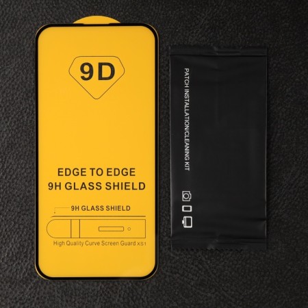Protective glass for the iPhone 14 Pro Max, 9h, 0.33 mm, black frame-1