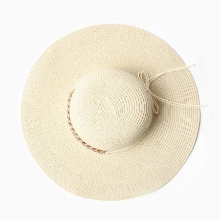 Women's hat Minaku, Milk color, rr 58-3