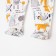Nursery sliders, milk/animals, height 62 cm