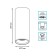 Gauss Overhead lamp, 12W LED, 4100K, 920LM, chromium color