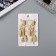 Invisibility for hair "Audrey" (set 2 pcs) leaves, 6.5 cm, gold