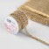 Weeks decorative canvas "braid", 10 mm, 10 ± 0.5 m, beige color
