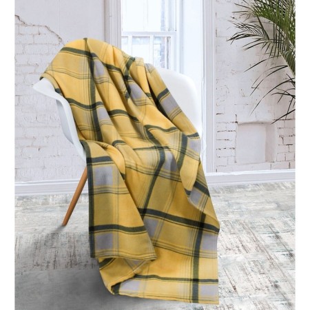 Aberdeen blanket, size 150x200 cm, yellow color-1