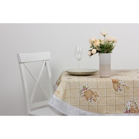 MEIWA tablecloth, rectangular, 152 x 228 cm, beige color-1