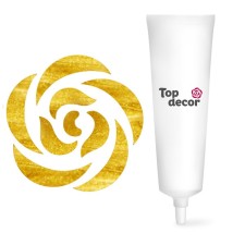 Food dye Top Decor gel, gold, 100 g