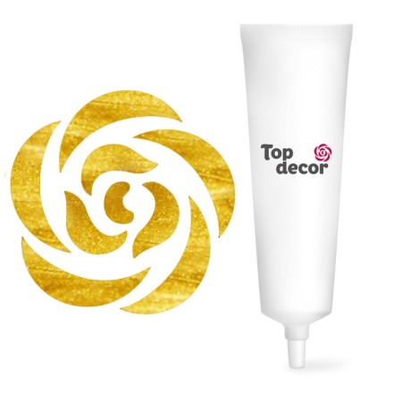 Food dye Top Decor gel, gold, 100 g